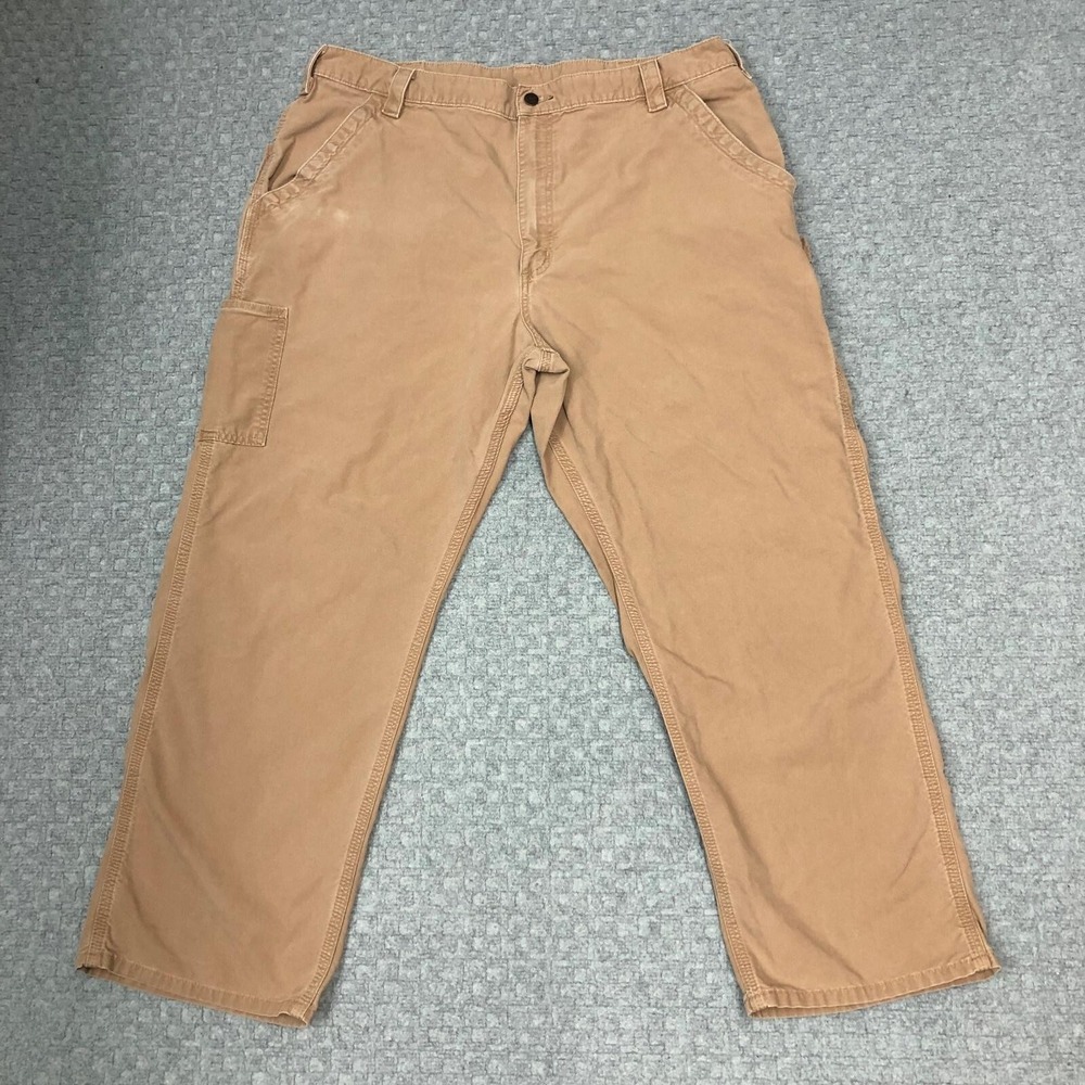 Carhartt Pants Mens 42x30 Brown Loose Original Fit B151 DKH Carpenter Utility